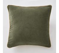 ACTOME Coussin déhoussable 45 x 45 cm Velours de Coton césar thym Kaki