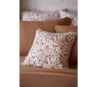 ACTOME Coussin déhoussable avec Croquet 40 x 40 cm Gaze de Coton imprimée Capucine Pampa Naturel