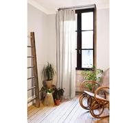 ACTOME Lot de 2 Rideaux 140 x 300 cm réglables Double Gaze de Coton Naturel