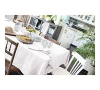 ACTOME Nappe Rectangle 150 x 350 cm Gaze de Coton Blanc