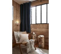 ACTOME Rideau Petite Hauteur 140 x 180 cm occultant doublé Polaire Bjorn Bleu foncé