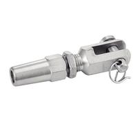 ACTON Embout à chape - Sertissage manuel - Inox A4 ØCâble 5mm x L83mm - Supportage des réseaux