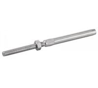 ACTON Embout fileté à sertir - Pas à gauche avec écrou - Inox A4 4/M6 - Boîte de 10 - Supportage des réseaux