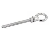 ACTON Piton à œil fileté - Avec Ecrou + Rondelle - Inox A4 10x100 mm - Boîte de 5 - Supportage des réseaux