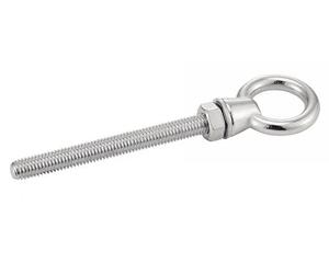 ACTON Piton à œil fileté - Avec Ecrou + Rondelle - Inox A4 10x100 mm - Boîte de 5 - Supportage des réseaux