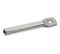 ACTON Punta ad occhio a crimpare, modello piccolo, acciaio inox A4, diametro 5 mm, scatola da 5, supporto di rete