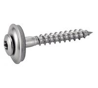 ACTON Vis à bois tête fraisée bombée six lobes - Avec rondelle EPDM Ø20 - Inox A2 4,5x120 mm - Boîte de 100 - Vis, pointes, boulons