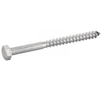 ACTON Vis à bois tête hexagonale - Tirefond - Inox A4 10x70 mm - Boîte de 50 - Vis, pointes, boulons