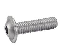 ACTON Vis à métaux tête bombée six pans creux à embase - Inox A2 4x10 mm - Boîte de 200 - Vis, pointes, boulons