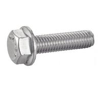 ACTON Vis à métaux tête hexagonale à embase crantée - Inox A2 6x20 mm - Boîte de 100 - Vis, pointes, boulons