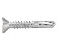 ACTON Vis autoperceuses tête fraisée à ailettes crantée six lobes - Acier Zn 4,8x38 mm - Boîte de 250 - Vis, pointes, boulons