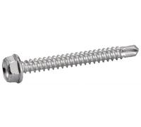 ACTON Vis autoperceuses tête hexagonale à embase crantée - Acier Zn 6,3x150 mm - Boîte de 100 - Vis, pointes, boulons