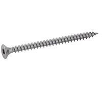 ACTON Viti per legno agglomerato testa svasata sei lobi, filettatura totale, acciaio inox A2, 6 x 100 mm, confezione da 100 viti, punte, bulloni