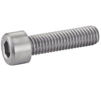 ACTON Viti per metallo, testa cilindrica esagono incassato, in acciaio inox A2, 6 x 75 mm, confezione da 100 viti, punte, bulloni