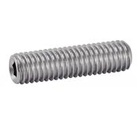 ACTON Viti senza testa esagonale incassato, punta piatta, in acciaio inox A2, 4 x 3 mm, confezione da 100 viti, punte, bulloni