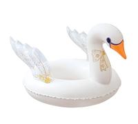 ACTOYS Bouée Enfant, Bouée Cygne, Bouee Piscine Enfant, Bouée Gonflable, Bouée Paillette Enfant, 70 cm, Bouee Enfant pour 5-10 Ans, Bouée Piscine, Jeux Piscine (Oie à Dentelle 70)