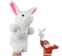 ACTOYS Marionnettes à Main Lapin, Marionnette Enfant, Marionnette Ventriloque, Lapin de Paques, Adapté aux Marionnettes et Théâtres, Histoires du Soir, Histoire pour Enfant (Lapin Blanc)