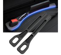 ACTOYS Remplisseur d'Espace pour Siège de Voiture, 2 Pcs Bandes de Remplissage Anti-Fuite, Gap Filler Pad pour Siège Auto, Remplissage de Siège Intérieur pour Plupart des Modèles de Voitures (Noir)