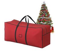 ACTOYS Sac Rangement Noel, 210cm Sac Rangement Sapin de Noel, grand Sac de Rangement de Sapin, Sac pour Ranger Sapin Artificiel, Sac Sapin, Transport des Arbres de Noël (Rouge: 120x38x50cm)