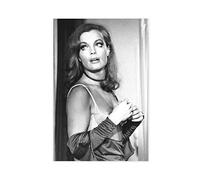 Actrice Romy Schneider 10 - Impression sur toile - Décoration murale pour salon, chambre à coucher - Style sans cadre - 50 x 75 cm
