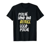 Actrice Tricot Texte Drôle Artisanat Femme Fille T-Shirt