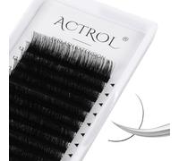 ACTROL Classic Eyelash Extension 0,03 mm C Curl 13-16 mm Plateau mixte Fournitures Noir mat Cils professionnels