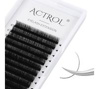 ACTROL Classic Eyelash Extension 0,05 mm D Curl 8-15 mm Plateau mixte Fournitures Noir mat Cils professionnels