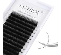 ACTROL Classic Eyelash Extension 0,07 mm C Curl 10-13 mm Plateau mixte Fournitures Noir mat Cils professionnels