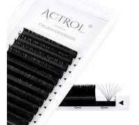 ACTROL Easy Fan Lashes Extensions de cils Plateau Mink Volume Cils russes préfabriqués 3D-20D Résistant 100 ℃ (0.03-DD-8-15mix)