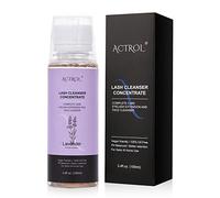 ACTROL Shampoing concentré pour cils 100 ml, nettoyant pour extensions de cils, concentré de lavande, shampooing moussant sans paraben ni sulfate, lavage pour extensions de cils, avec