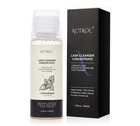 ACTROL Shampoing concentré pour extensions de cils - 100 ml - Nettoyant concentré non parfumé - Shampoing moussant naturel pour extensions de cils - Pour soins à domicile - Bouteilles de 60 ml