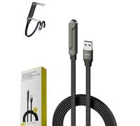 ActSo 2-in-1 Invisible Holder Charger Cable with Stand, 240W Fast Invisible Holder Charger, Nylon Braided Cable 1.5M, for Smartphones,Tablets,Laptops-USB A to USB C