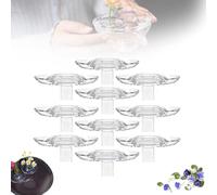 ActSo 2025 Creative Floating Floral Arrangement Holder,Floating Flower Holders for Water,DIY Clear Rotating Flower Bowl Stem Holder for Fish Tanks & Table Decor-20pcs||L