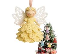 ActSo Diy Crochet Angel Ornament Kit,Kit De Décoration D'ange Au Crochet Fait À La Main Pour Débutants，décoration D'arbre De Noël, Poupée Au, À Suspendre，décoration De Fête-C