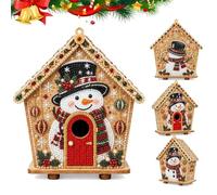 ActSo Gingerbread House Pearl Art kit,DIY Christmas Pearl Beads Art(B)