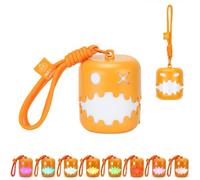 ActSo Halloween Pumpkin Lanterns Collapsible Pumpkin Lamp(A) | 7Colors LED Pumpkins Light Decorations with Lanyard, Light up Pumpkin for Bedroom, Office, Halloween Decor