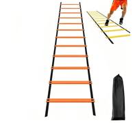 ActSo Kit D Entrainement Foot Enfant,échelles D'agilité Sportives,échelle De Coordination De Football,with Portable Storage Bag,Enhance Footwork Quickness Coordination, Suitable for Gym Outdoor(B,5M)