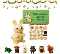 ActSo Kits D'ornements Bouton Vache des Highlands,Kit D'artisanat De Vache Highland Button DIY,Kits Décorations Noël en Forme,Accessoires Vacances Créatifs, Art Mignon en Forme-B