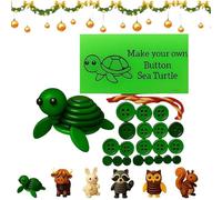 ActSo Kits D'ornements Bouton Vache des Highlands,Kit D'artisanat De Vache Highland Button DIY,Kits Décorations Noël en Forme,Accessoires Vacances Créatifs, Art Mignon en Forme-D