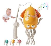 ActSo Magic Dancing Octopus,Electric Dancing Octopus Toy,Musical Robot,Flexibly Avoid Obstacles, Synchronized Sound and Light,with LED & Music,for Kids Indoor Play-Yellow