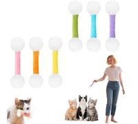 ActSo qtip Cat Toy,Catnip Toys Set, Soft Plush Kicker Toys, Giant Cotton Swab Cat Toy, Interactive Kick Sticks, Soft Plush Kicker Toys,Sturdy Teething ChewToy for CatLovers Gift-6pcs