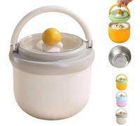 ActSo Thermal Food Container,lunch box,thermos alimentaire chaud,alimentaire isotherme,portable lunch food jar with handle ＆tableware,Insulated Soup Bowl for Travel Office Camping Picnic School (B)