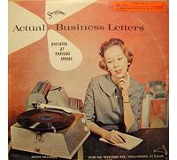 ACTUAL BUSINESS LETTERS dictated at various speed - Stenographie LP Stenodisc VG++