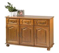 ACTUAL DIFFUSION 5658AR Bretagne Meuble Buffet Bas avec 3 Portes/3 Tiroirs Bois 41 x 120,5 x 77 cm