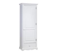 ACTUAL DIFFUSION Bonnetière Blanche Style Anglais 1 Porte 1 Tiroir 4 Niches L 70 H 186 P 42 cm