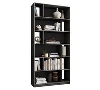 ACTUAL DIFFUSION Etagère Design 12 Niches Noire L 90 H 186.4 P 29.4 cm