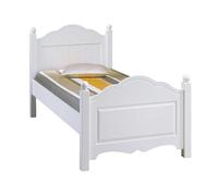 ACTUAL DIFFUSION Lit Blanc 1 Place pour Couchage 90 x 190 cm Style Anglais L 99 H 100 P 198 cm
