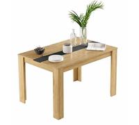 ACTUAL DIFFUSION Table à Manger 6 Couverts Maxi Chêne et Gris Anthracite L 120 H 73.8 P 80 cm