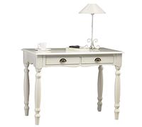 ACTUAL DIFFUSION Windsor Table Blanche à écrire Charme, Pin, Blanc, 53,3x100x74,7 cm