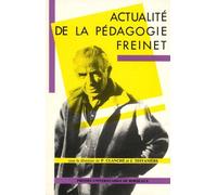 Actualité De La Pédagogie Freinet